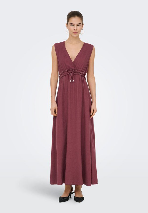 ONLY ONLGOA Linen Long - Maxi dress - rose brown