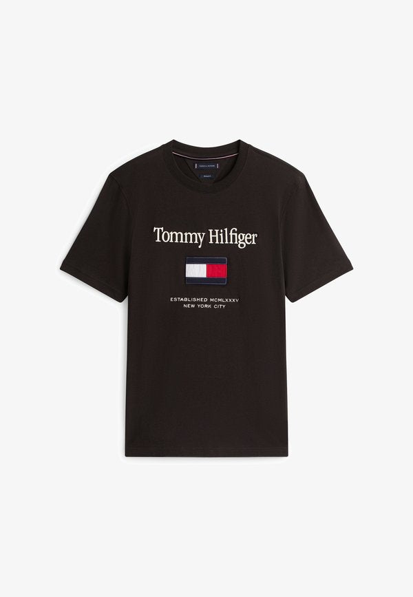Tommy Hilfiger FLAG - Print T-shirt - black