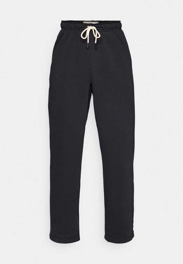 Nike Performance OPEN HEM PANT - Tracksuit bottoms - black/pale ivory