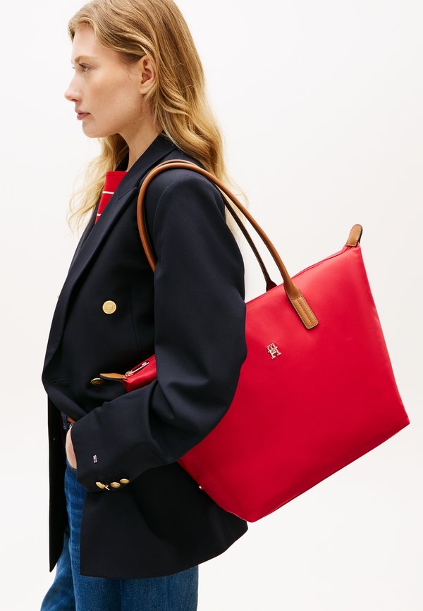 Tommy Hilfiger POPETTE TOTE - Tote bag - primary red