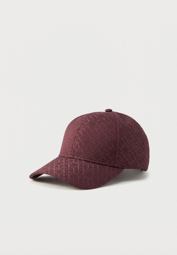 Tommy Hilfiger TH MONOGRAM JACQUARD BASEBALL CAP - Cap - cognac