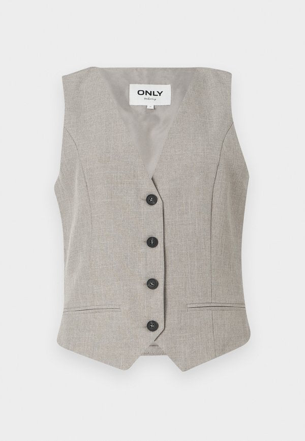 ONLY ONLLINDA S/L MEL FIT WAISTCOAT TLR NOOS - Waistcoat - fungi