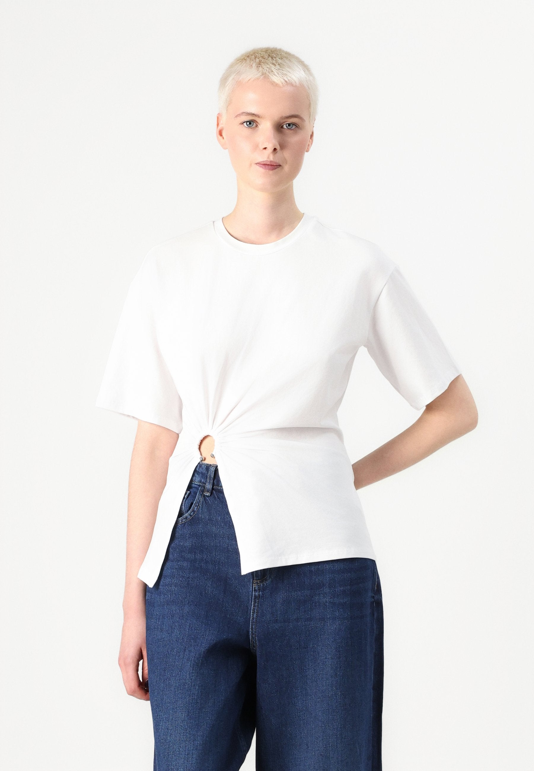 Wide-fit ONLPAULINA High waist gy Fit Media 5