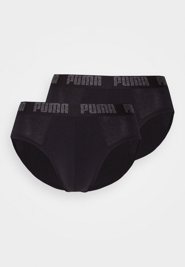 Puma BASIC BRIEF 2 PACK - Briefs - black