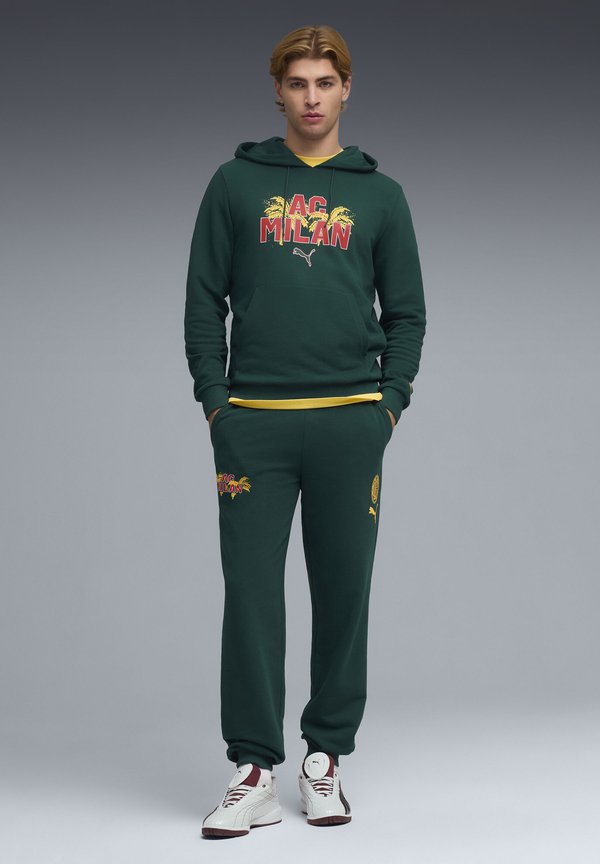 Puma AC MILAN FTBLCULTURE JOGGINGS - Club wear - dark myrtle/sunny yellow