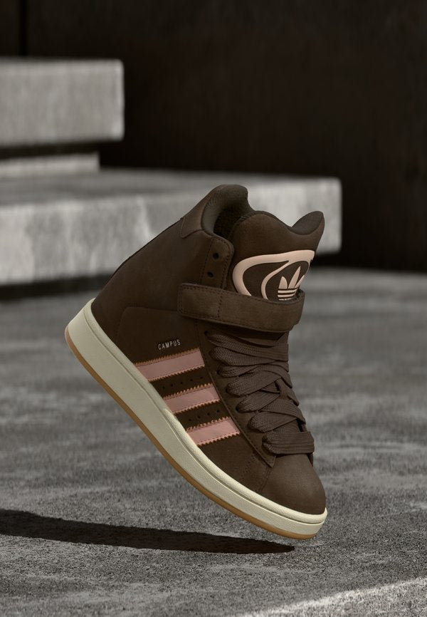 adidas Originals CAMPUS BOLD WEDGE - High-top trainers - core black/blush pink/cream white