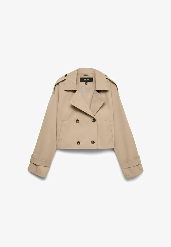 Vero Moda TRENCHCOAT VMCHELSEA JACKET - Summer jacket - silver mink
