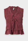 ONLY ONLGOA Linen - Top - rose brown