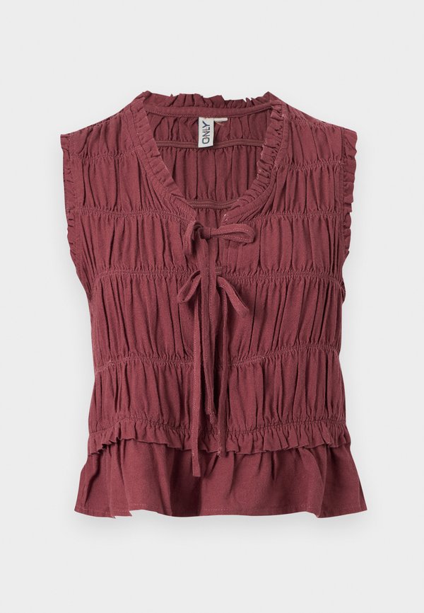 ONLY ONLGOA Linen - Top - rose brown