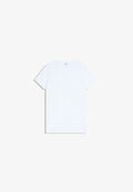 Bershka SHORT SLEEVE ROLL-UP - Basic T-shirt - white