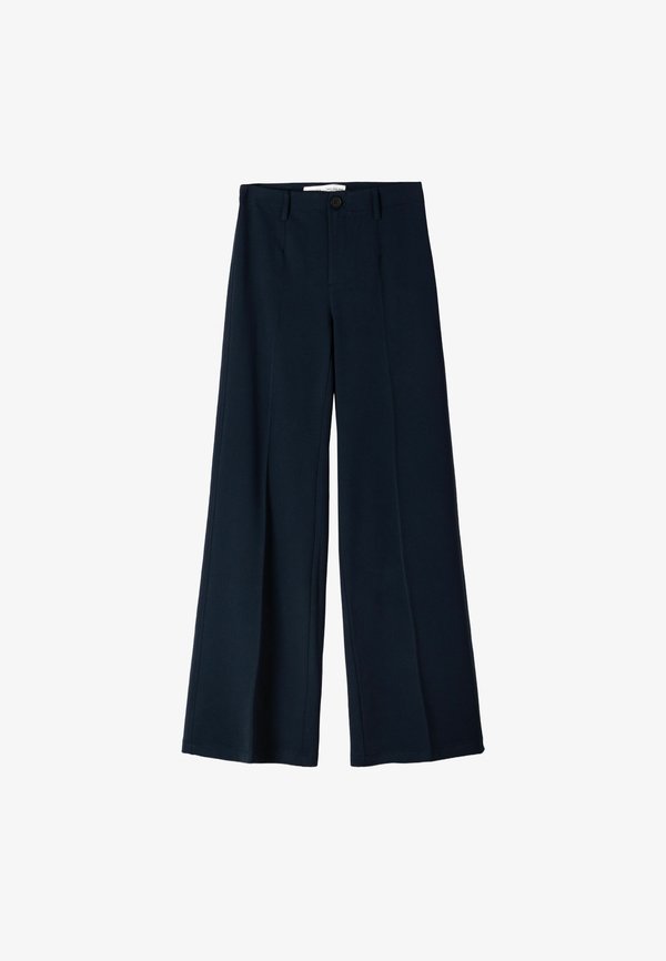 Bershka WIDE-LEG TAILORED - Trousers - royal blue