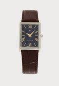 Tommy Hilfiger BEN - Watch - silver-coloured/brown/blue