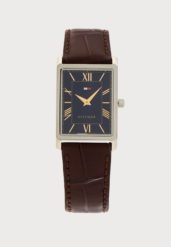 Tommy Hilfiger BEN - Watch - silver-coloured/brown/blue