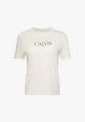 Calvin Klein Jeans CLASSIC RESORT FOIL LOGO - Print T-shirt - tofu