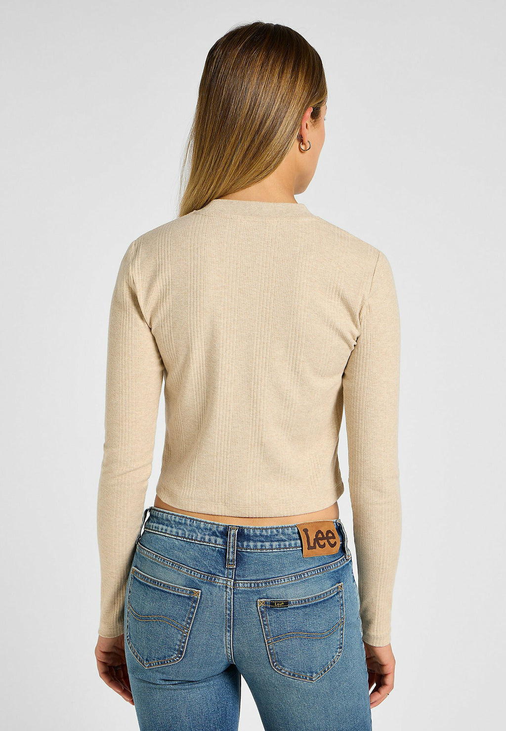 Lee LS CROPPED RIB TEE