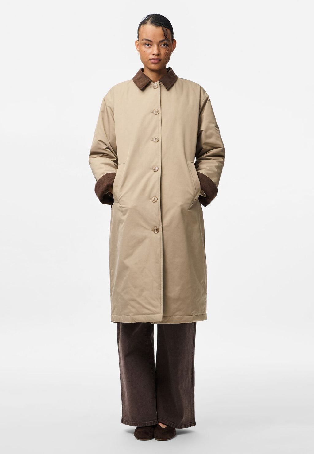 Pieces PCJORMA LONG CORDUROY JACKET NOOS