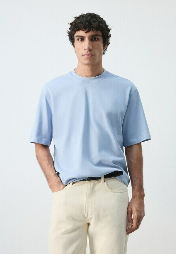 Mango Basic T-shirt - bleu ciel