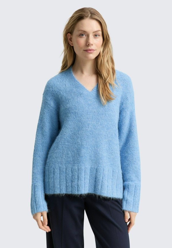TOM TAILOR Jumper - light fjord blue melange