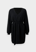 Vero Moda VMHALI V NECK SHORT DRESS - Jersey dress - black