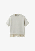 Mango Print T-shirt - beige