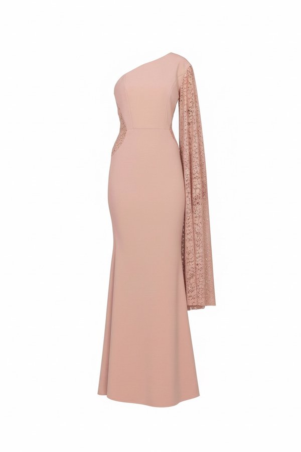 WAL G TALL CASSIDY LACE ONE SLEEVE