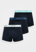 Calvin Klein Underwear RELAXED FIT TRUNK 3 PACK ICON COTTON STRETCH - Trunks - black/tahiti turquoise