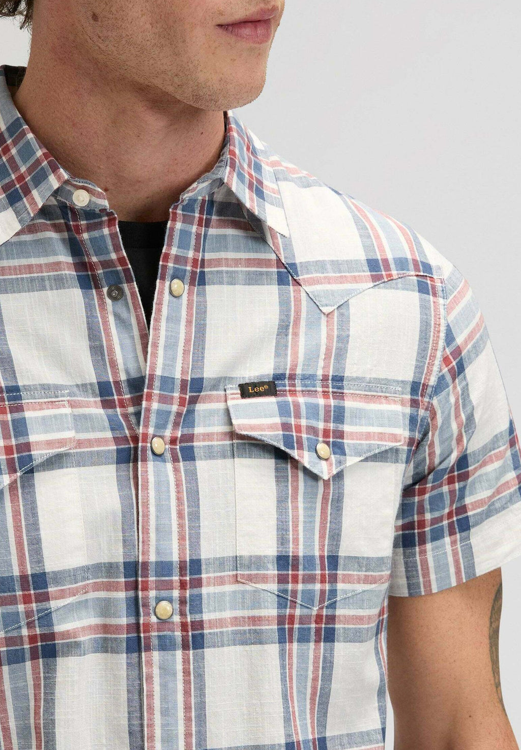 Lee KURZARM SHORTSLEEVE WESTERN