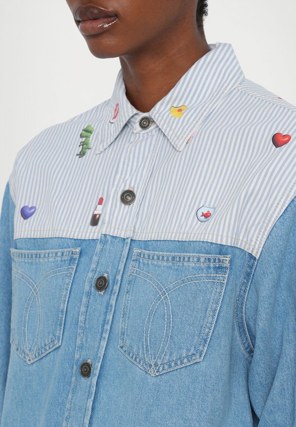 Fiorucci STRIPED CHARM PRINT SHIRT