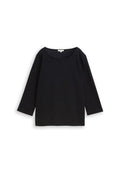TOM TAILOR TOM TAILOR T-SHIRT LANGARMSHIRT MIT OTTOMAN-STRUKTUR