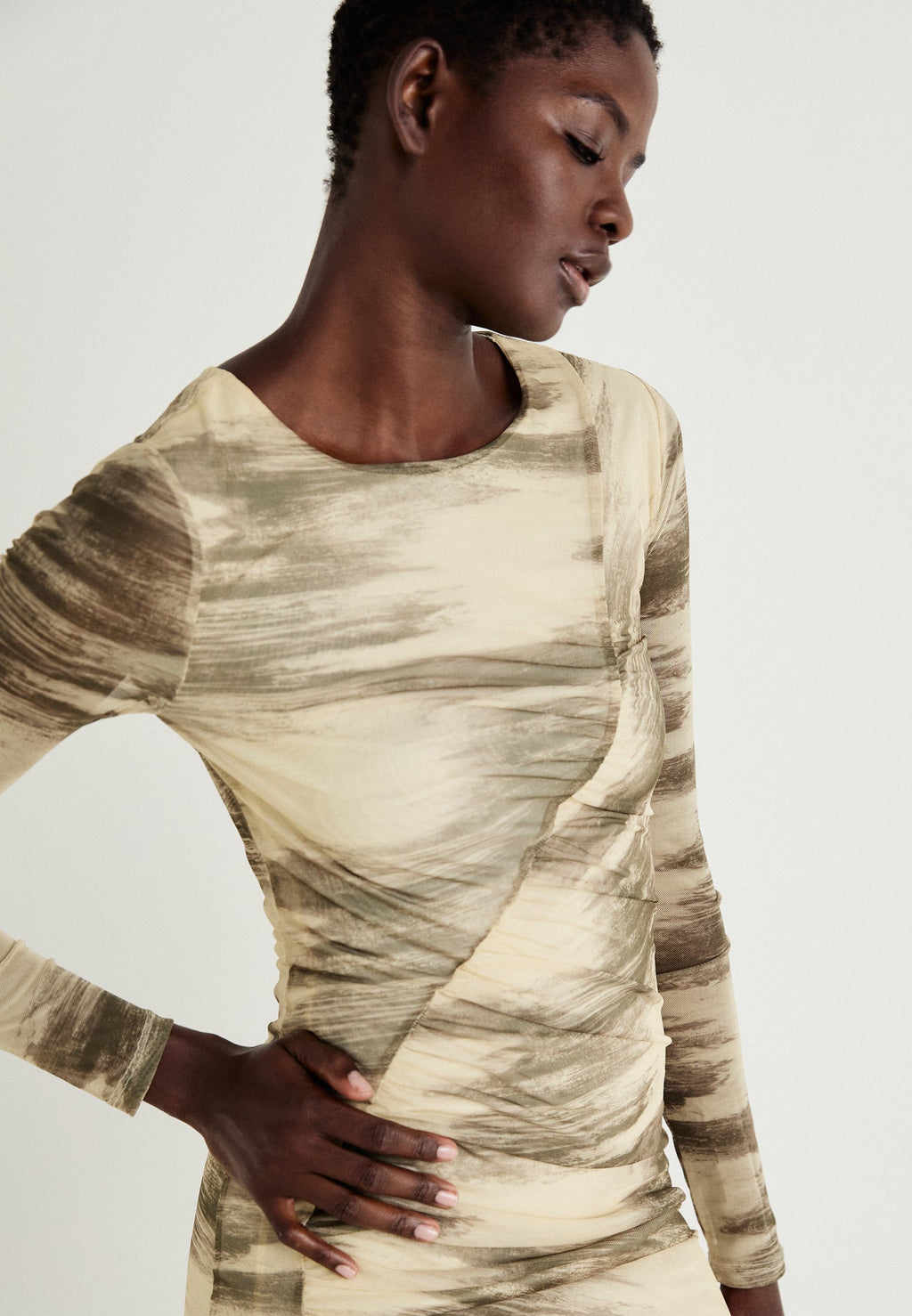Noisy May NMLESLEY RUCHING SHORT DRESS