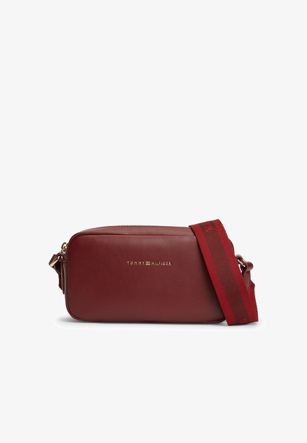Tommy Hilfiger TH ESSENTIAL CAMERA BAG - Cross body bag - velvet maroon