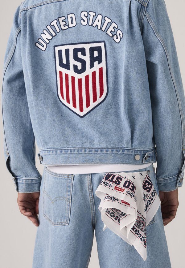 Levi's® FOOTBALL BANDANA - Foulard - red/white/blue