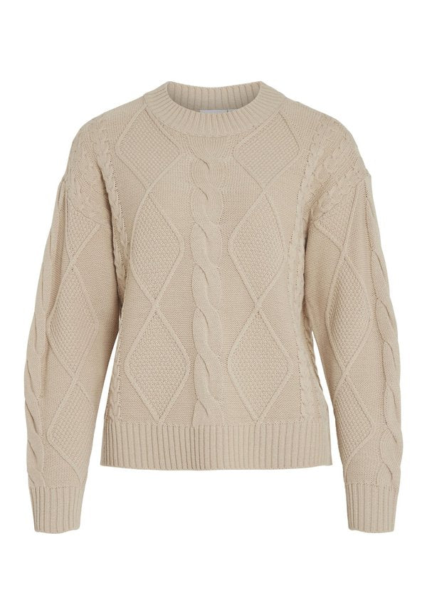 VILA VILOU O-NECK CABLE - NOOS