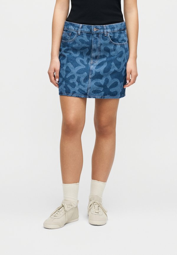 Marimekko MARIDENIM RUUDUT KUKKA SKIRT