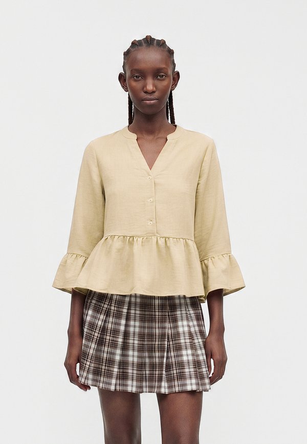 Vero Moda VMLUME V NECK - Blouse - beige