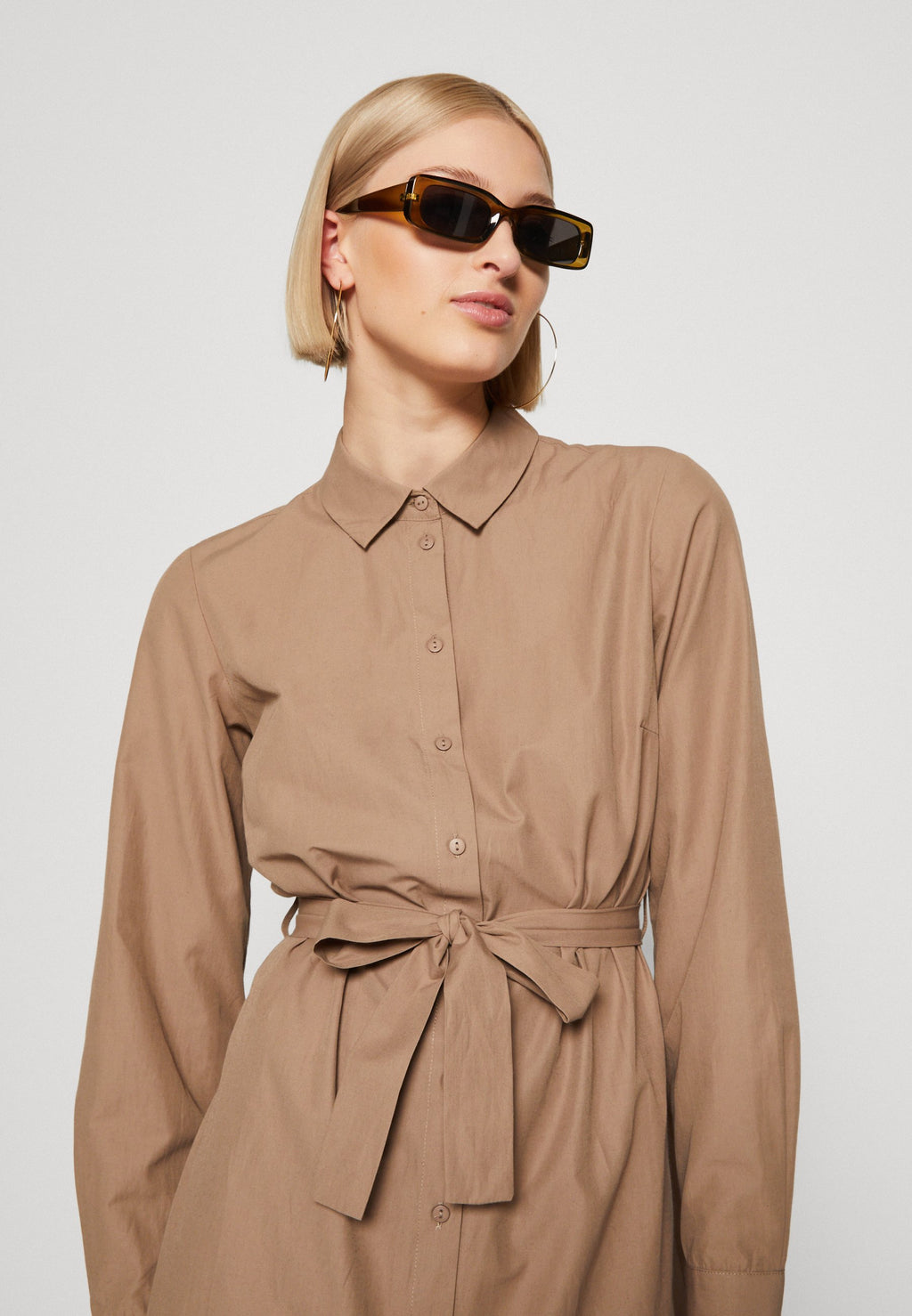 Pieces PCNIKA SHIRT TIE DRESS