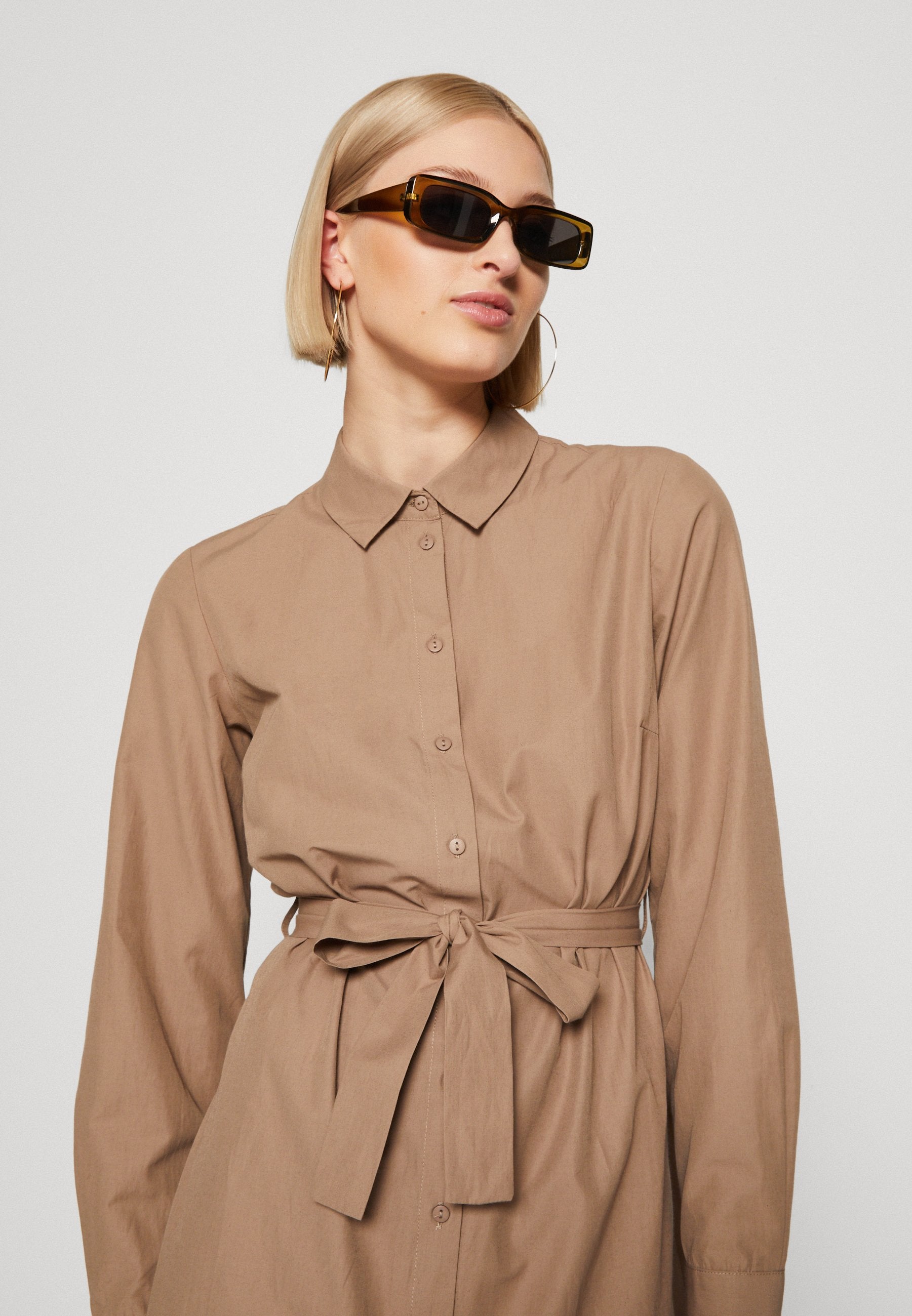 Pieces PCNIKA SHIRT TIE DRESS