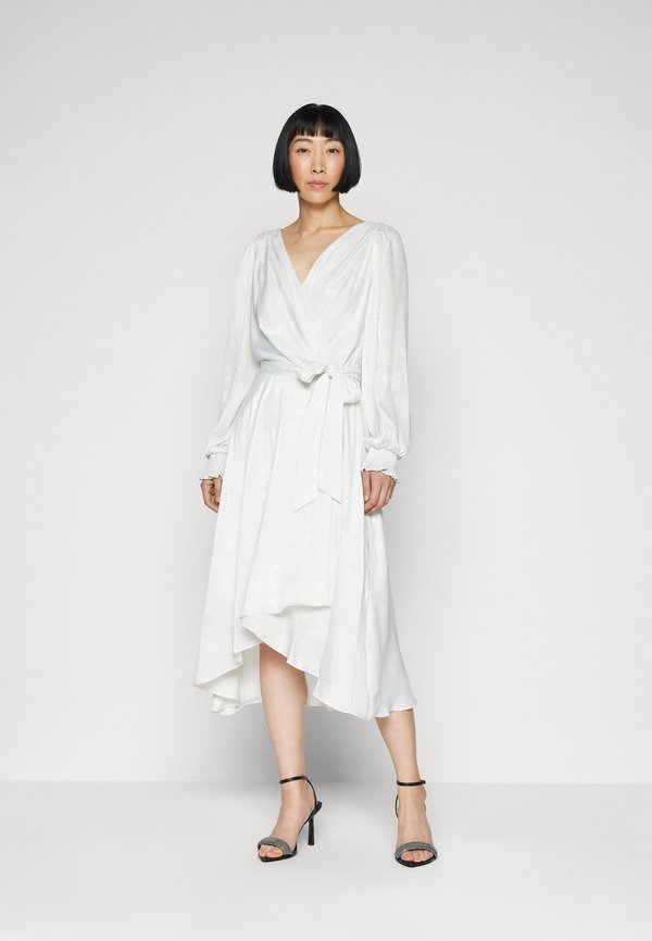 DKNY BALLOON SLEEVE WRAP GOWN