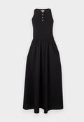 Tommy Hilfiger BUTTON DRESS - Day dress - black