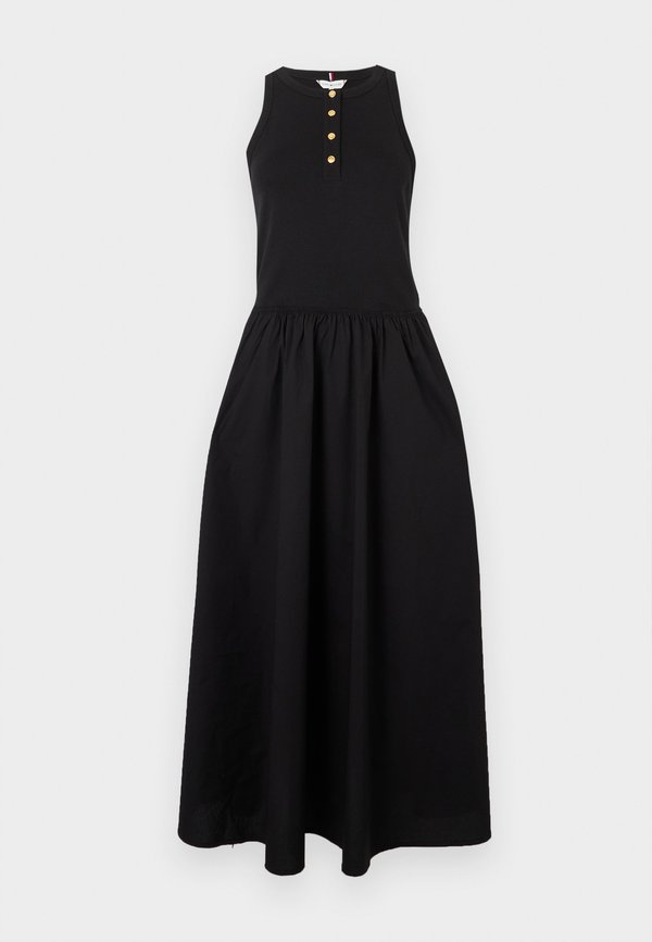 Tommy Hilfiger BUTTON DRESS - Day dress - black