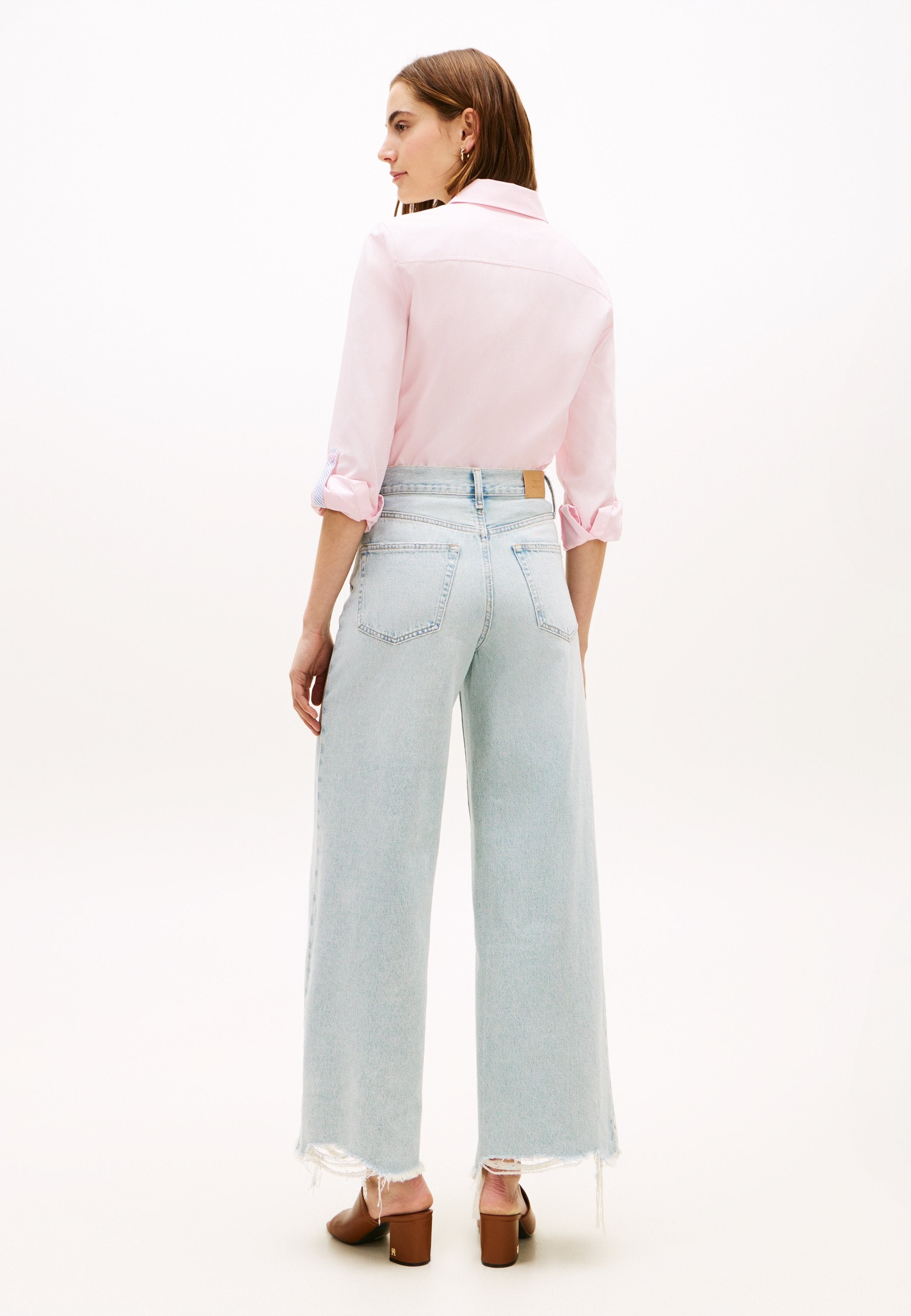 70S HIGH RISE WIDE LEG JEANS Media 4