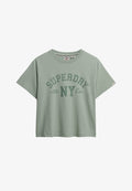 Superdry & Co ATHLETIC ESSENTIALS LOOSE - Print T-shirt - light jade green
