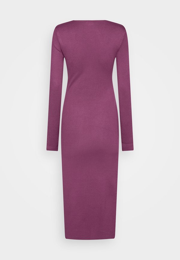 Abercrombie & Fitch PARTY PLUNGE NECK SCULPT MIDI