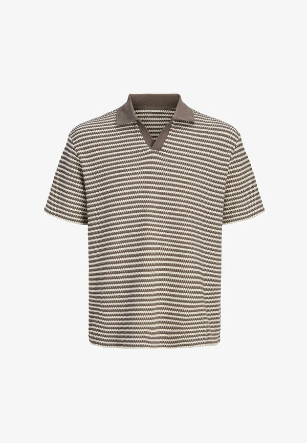 Jack & Jones POLO NECK POLO NECK - Polo shirt - brown