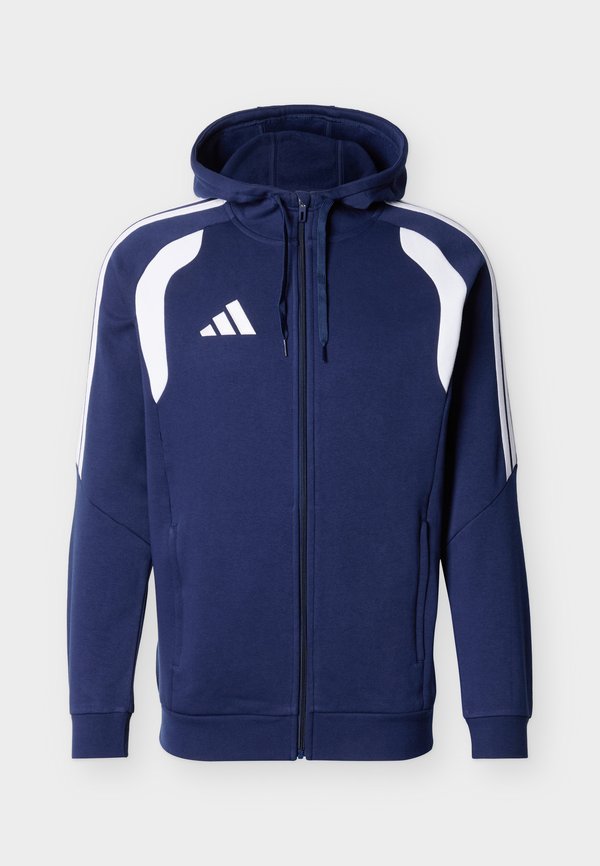 adidas Performance TIRO26 LEAGUE FULL ZIP HOODIE - Zip-up sweatshirt - team navy blue/white