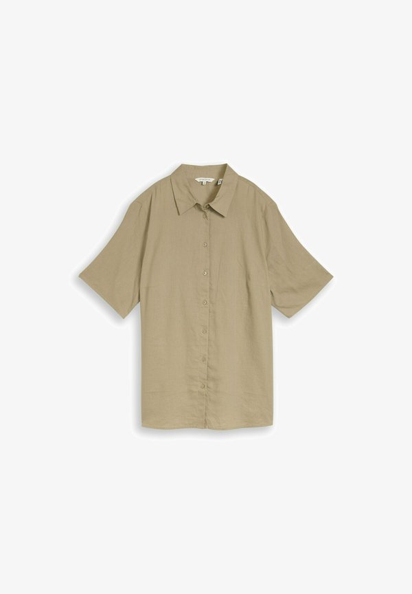 TOM TAILOR Button-down blouse - silver olive