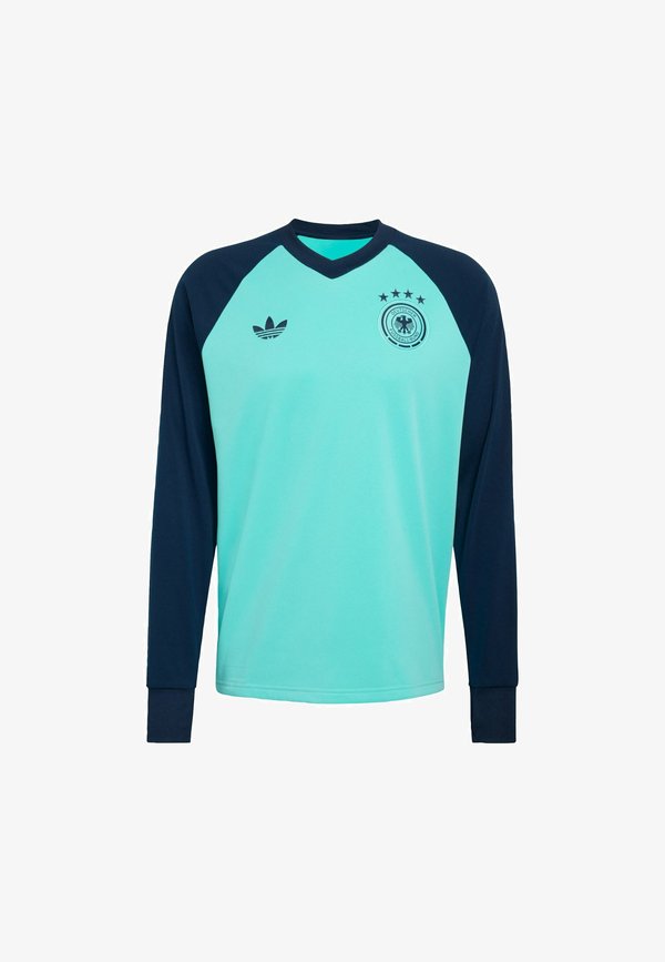adidas Performance GERMANY 26 AWAY PRE-MATCH WARM - Long sleeved top - flash aqua