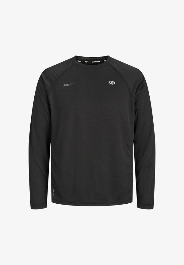 Jack & Jones TRAINING TOP LOGO TRAINING TOP - Long sleeved top - black