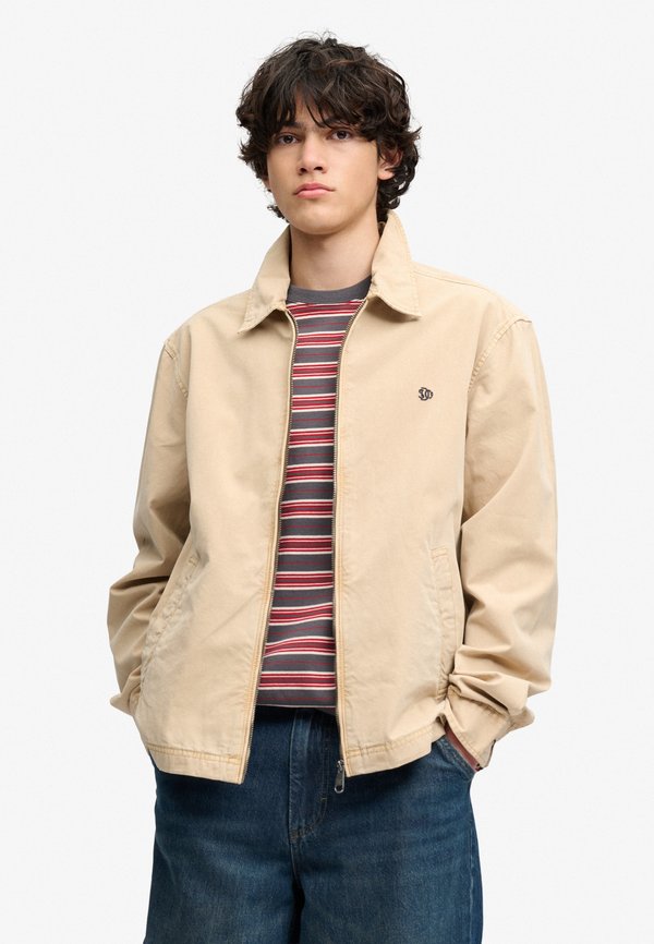 Superdry & Co SUPERDRY LIGHTWEIGHT PREPPY HARRINGTON JACKET.. - Summer jacket - shaker beige