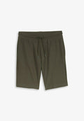 TOM TAILOR STRUCTURED SHORTS - Tracksuit bottoms - deep leaf green